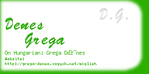 denes grega business card